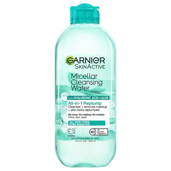 Garnier Hyaluronic Acid Hydrating and Plumping Makeup Remover Micellar Water - 13.5 fl oz