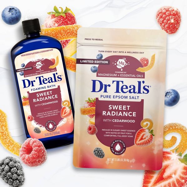Dr Teal's Sweet Radiance Foaming Bubble Bath with Cedarwood - 34 fl oz