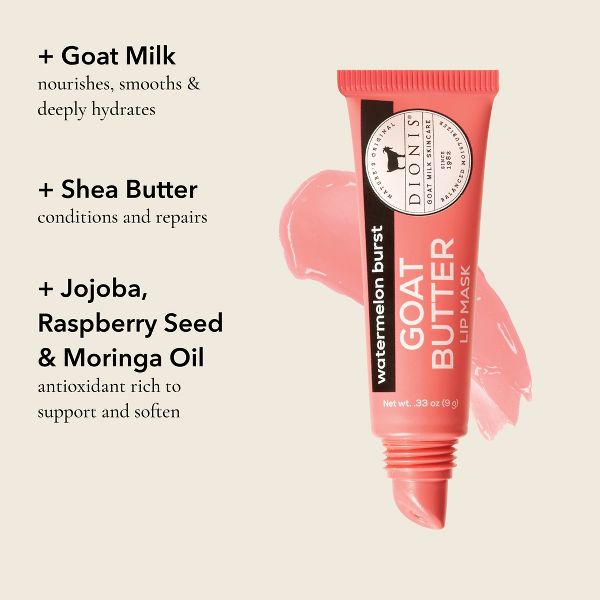 DIONIS GOAT MILK SKINCARE Birthday Cake Goat Butter Lip Mask - 0.33oz
