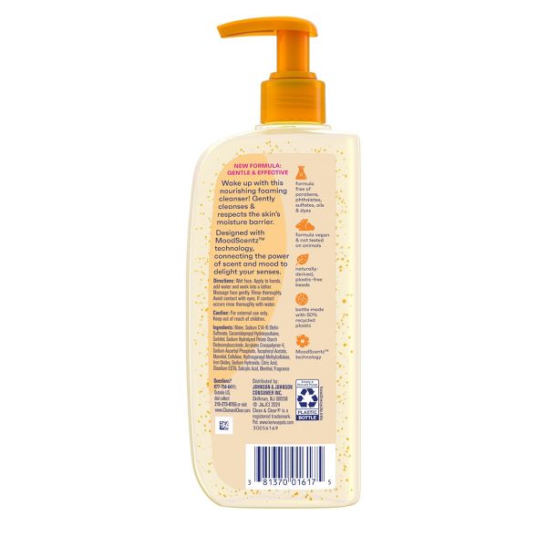 Clean & Clear Morning Burst Oil-Free Facial Cleanser with Brightening Vitamin C for all Skin Types - 8 fl oz