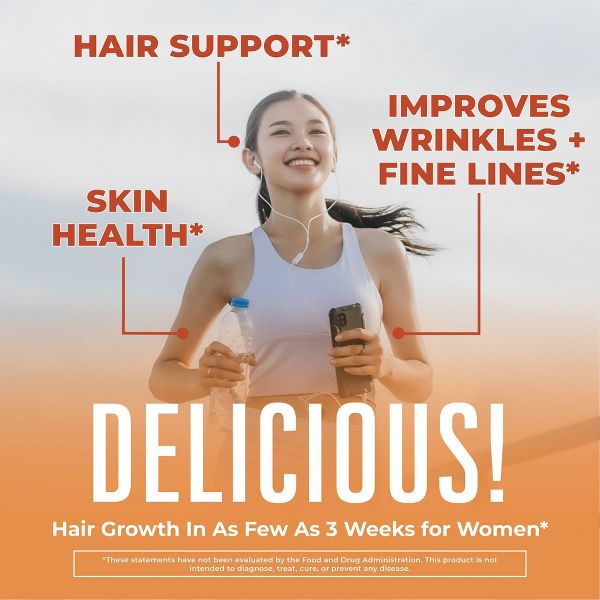 MaryRuth's Liquid Morning Vegan Multivitamin + Hair Growth - Peach Mango - 15.2oz