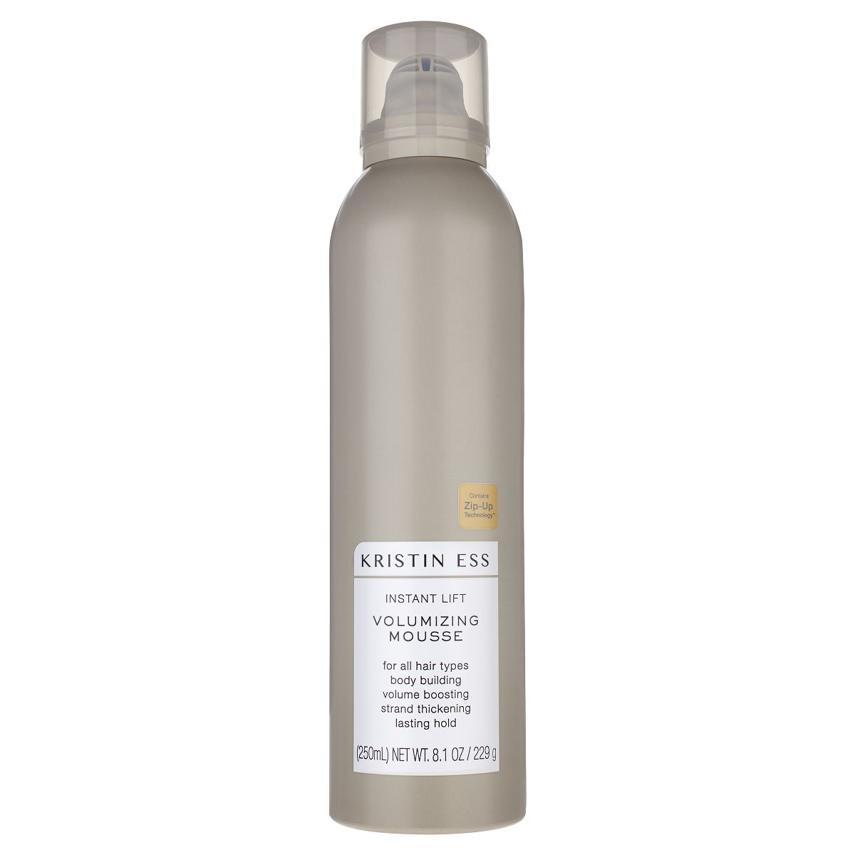 Kristin Ess Instant Lift Volumizing Mousse with Castor Oil - Boosts Volume + Thickens Hair - 8.1oz