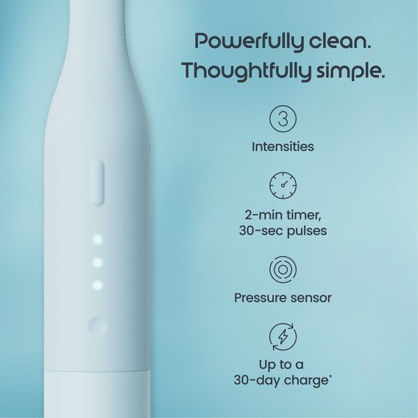 quip Ultra Lite Sonic Rechargeable Toothbrush with Brush Head - Air