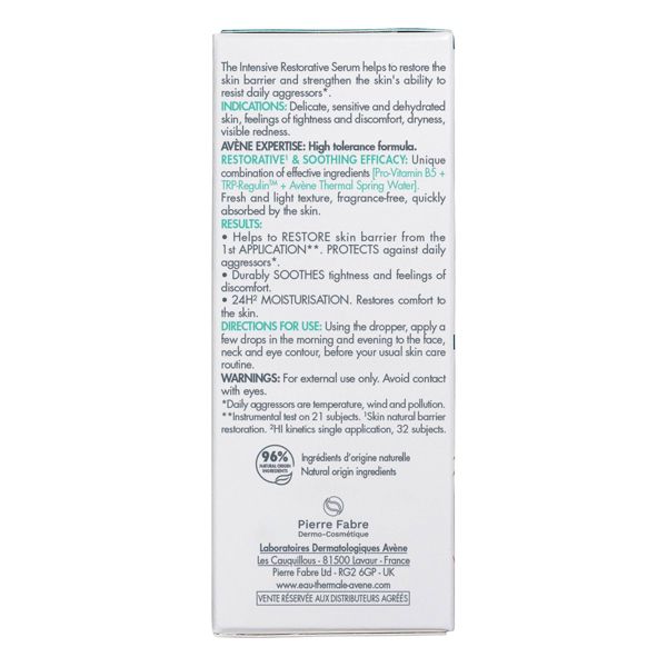 Avene Cicalfate+ Intensive Skin Restorative Face Serum