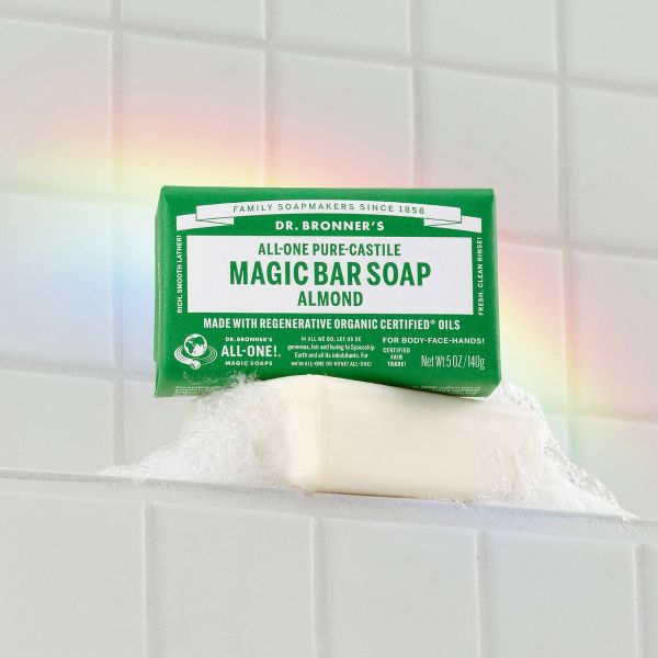 Dr. Bronner's All-One Pure-Castile Magic Bar Soap - Almond - 5oz