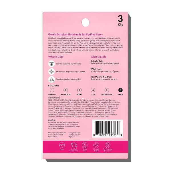 Rael Miracle Patch 3-Step Pore Melting Pack - 3ct