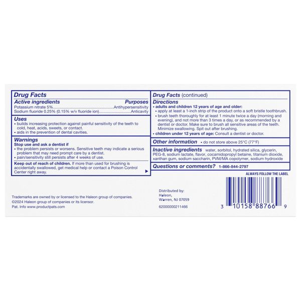 Sensodyne Pronamel Intensive Enamel Repair Fluoride Whitening Toothpaste - Artic Breeze - 3.4oz/2pk