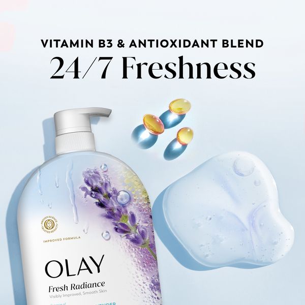Olay Fresh Radiance Vitamin B3 and Antioxidant Blend Body Wash - Birch Water and Lavender - 35 fl oz
