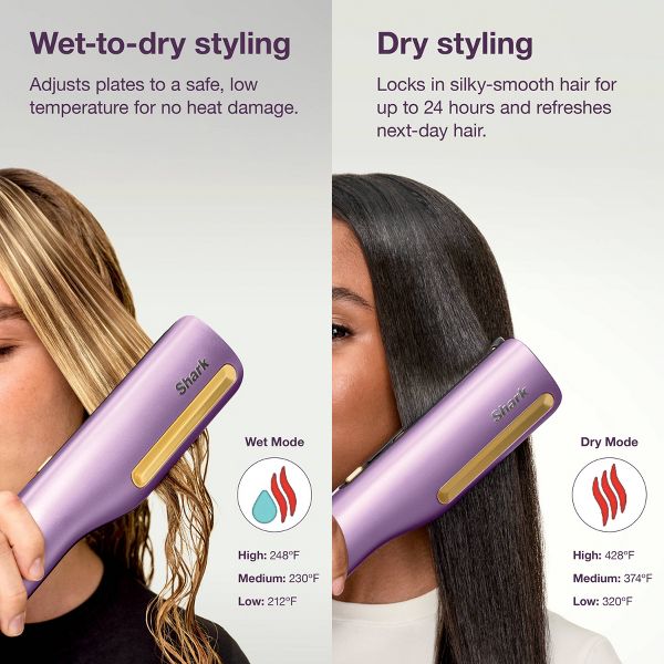 Shark SilkiPro Straight Wet to Dry Straightener Hair Dryer - Beauty Studio