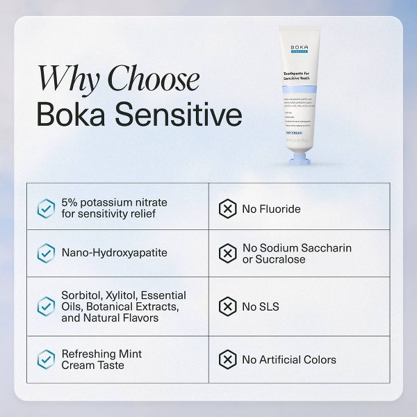 Boka n-Ha Sensitive Toothpaste - 3.4oz