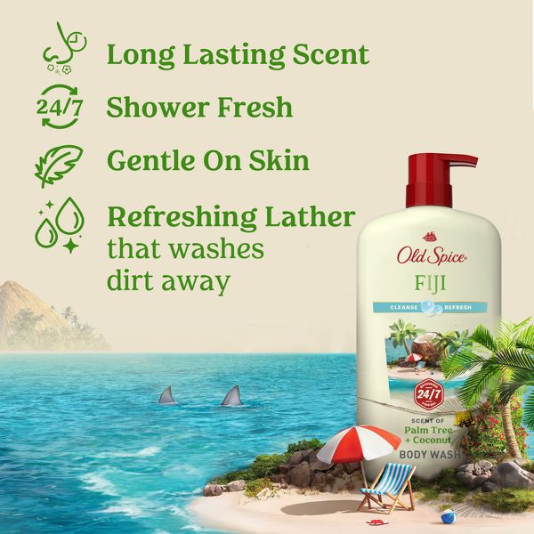 Old Spice Men's Body Wash - Fresh/Tropical Scent - 18 fl oz