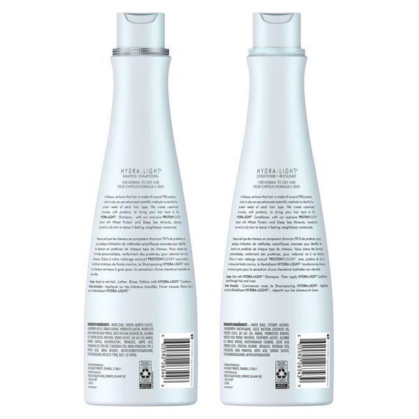 Nexxus Hydralight Shampoo and Conditioner for Oily Hair with Wheat Protein and Deep Sea Minerals - 13.5 fl oz, 2 ct