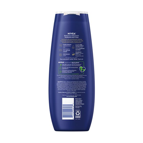 Nivea Nourishing Botanical Blossom Body Wash for Dry Skin - 20 fl oz