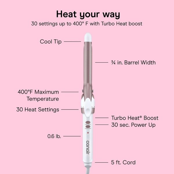 Conair Double Ceramic 3/4" Curling Iron