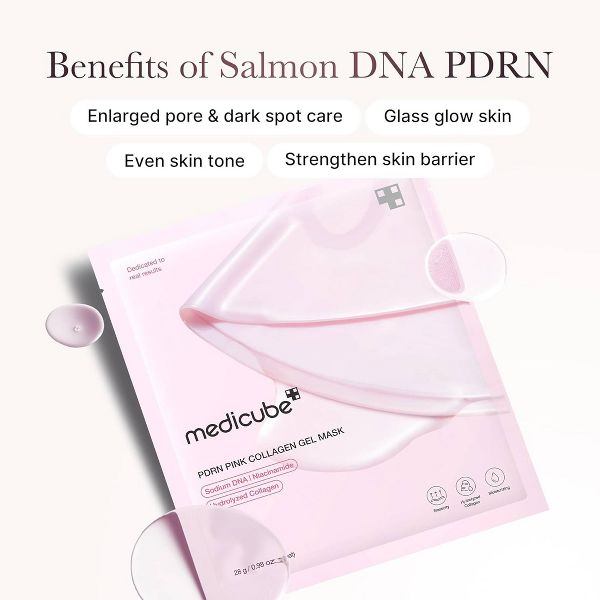 medicube PDRN Pink Collagen Gel Mask - 0.98oz