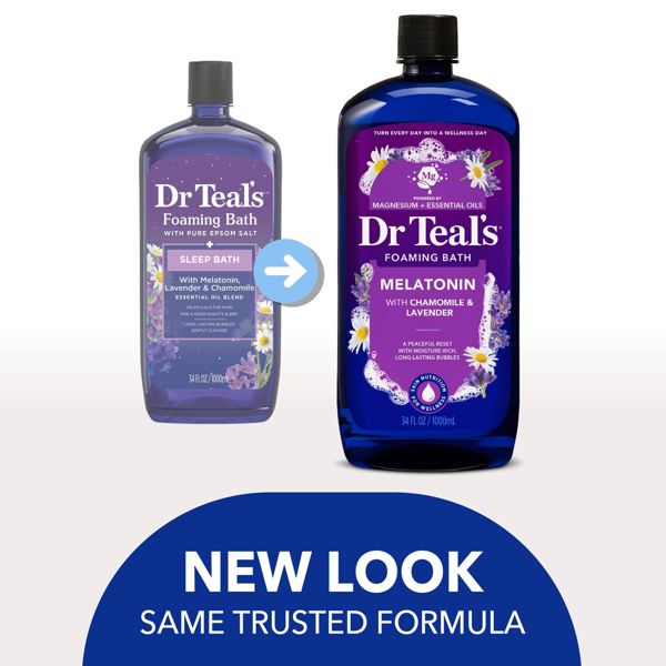 Dr Teal's Sleep Foaming Bath with Melatonin & Essential Oils - 34 fl oz