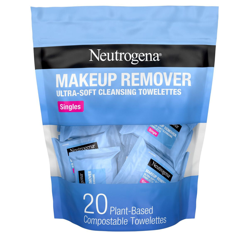 Neutrogena Makeup Remover Wipes - Ultra Soft Micellar Facial Cleansing - Singles - 20ct