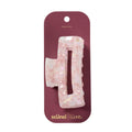 scünci | lüxe Acrylic Open Cut Rectangle Claw Clip - Pink