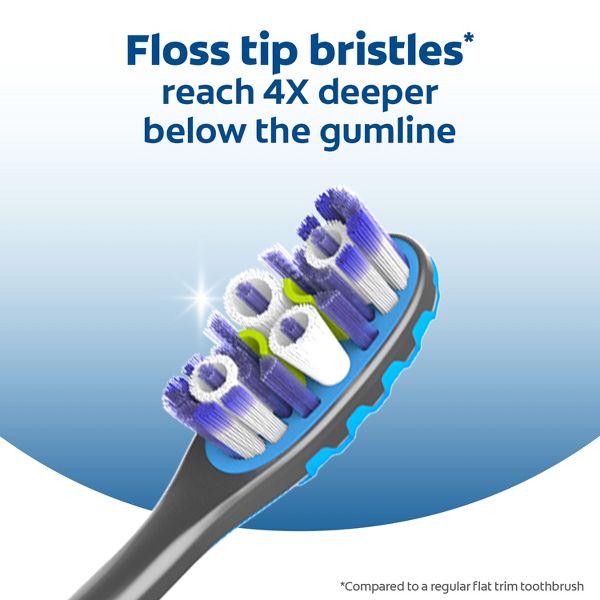 Colgate 360 Advanced Floss-Tip Manual Toothbrush - Soft - 2ct