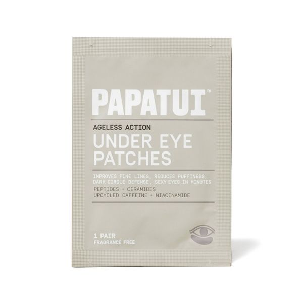 Papatui Men's Paraben-Free Niacinamide, Hyaluronic Acid and Caffeine Under Eye Patches - Unscented - 1 Pair