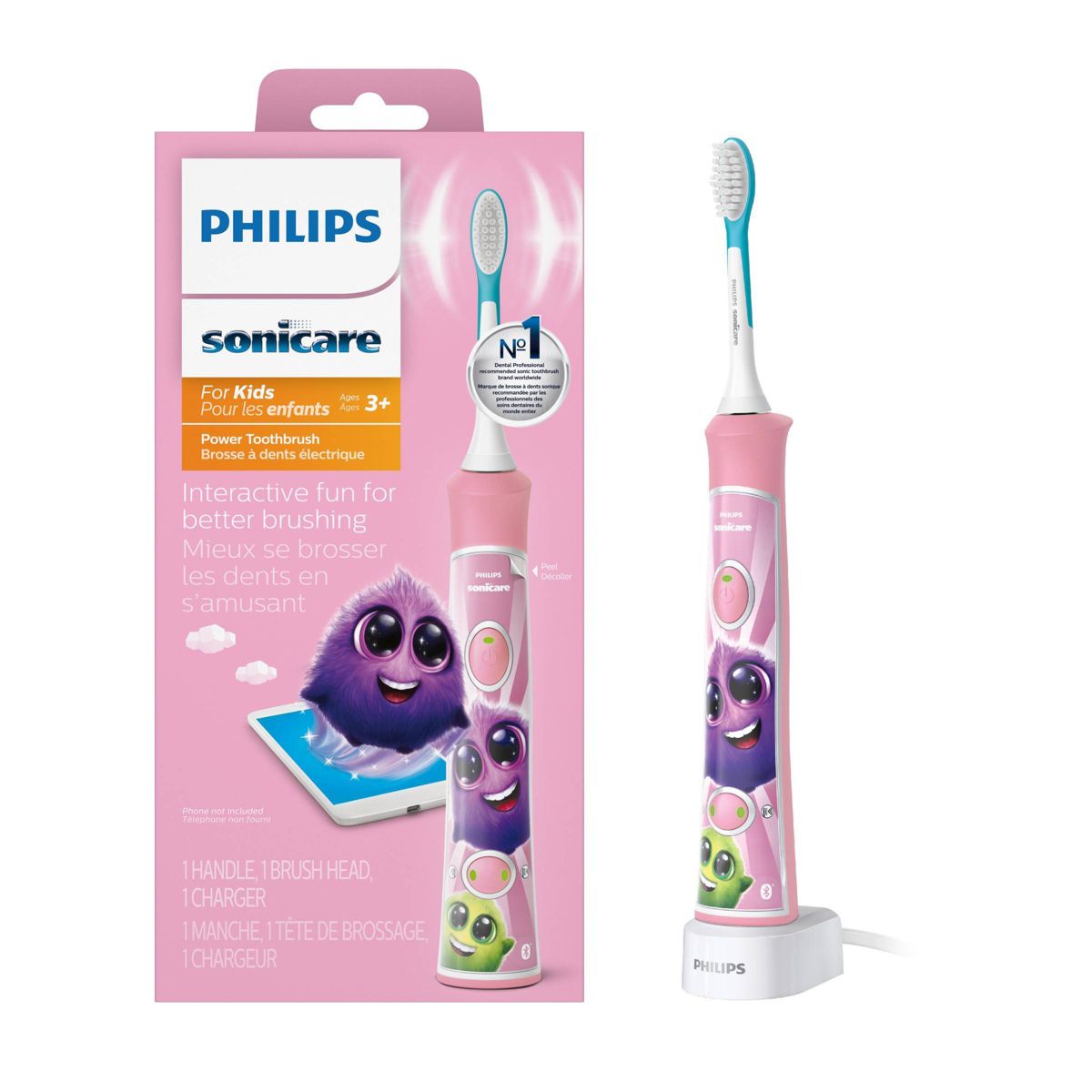 Philips Sonicare for Kids' Rechargeable Electric Toothbrush - Pink