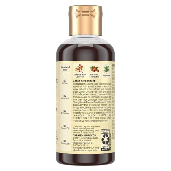 SheaMoisture Jamaican Black Castor Oil Strengthen & Restore Shampoo - 13 fl oz