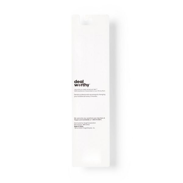Basic Soft Bristle Manual Toothbrush - 2ct - Dealworthy™