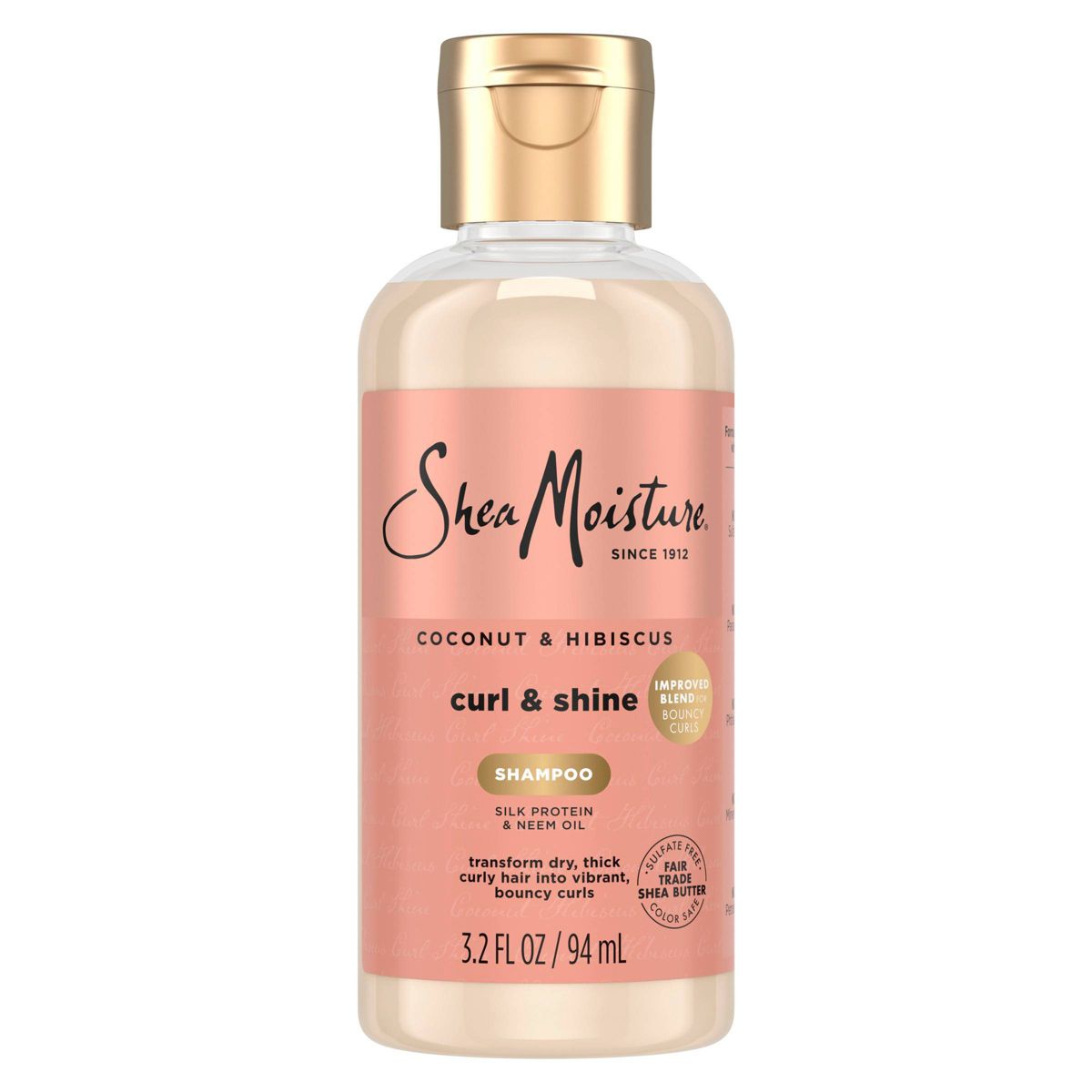 SheaMoisture Coconut & Hibiscus Curl & Shine Shampoo - 3.2 fl oz