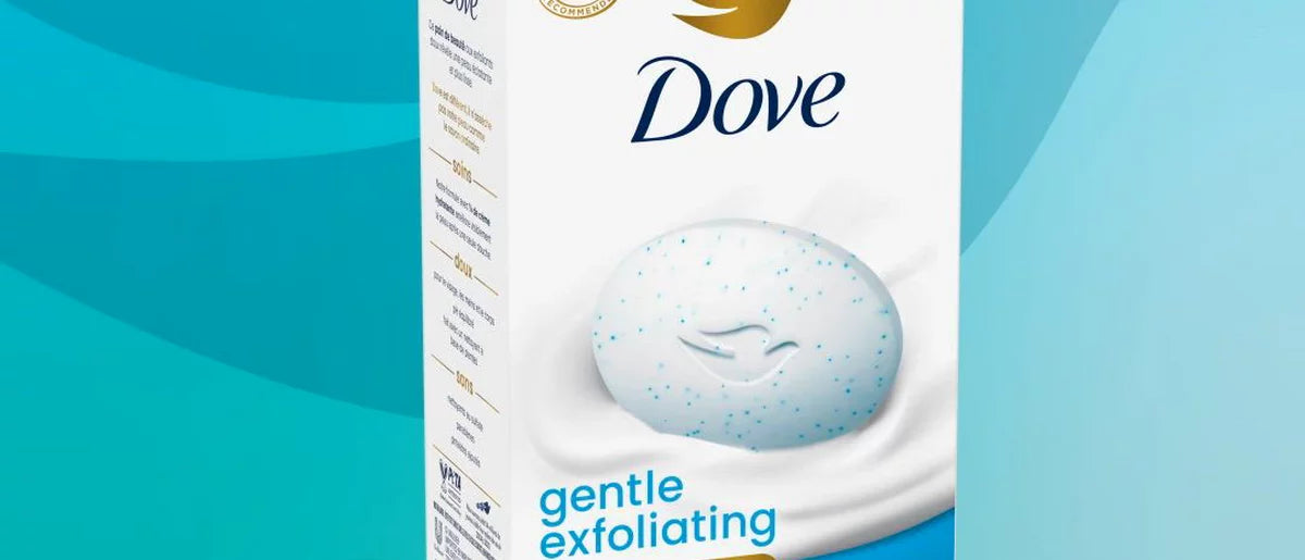 Dove Beauty Gentle Exfoliating Beauty Bar Soap - 4pk - 3.75oz each