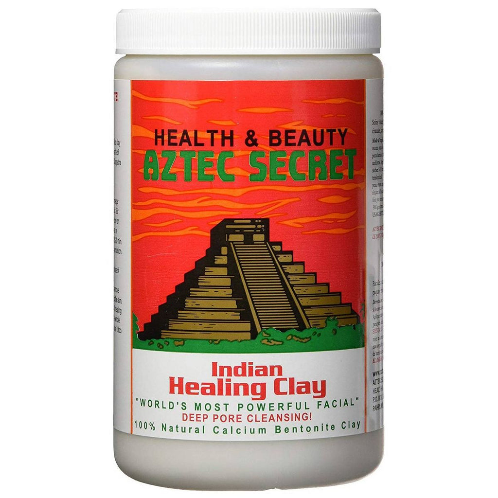 Aztec Secret Indian Healing Clay Deep Pore Cleansing Face & Body Mask, Calcium Bentonite Clay - 32oz