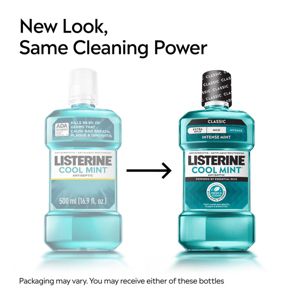 Listerine Antiseptic Intense Mouthwash for Bad Breath - Cool Mint - 1L