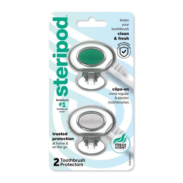 Steripod Toothbrush Protec Cover - Trial Size - 2ct