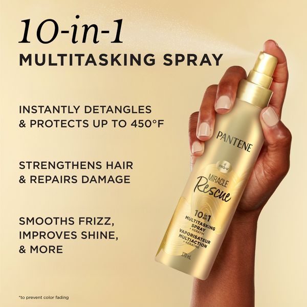 Pantene Miracle Rescue 10-in-1 Multi Tasking Leave-in Hair Treatment - 5.7oz