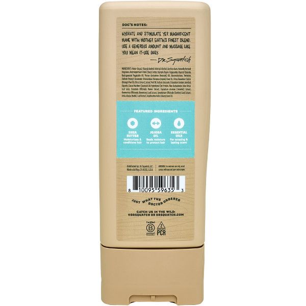 DR. SQUATCH Men's Natural Conditioner - Coconut Castaway - 11 fl oz