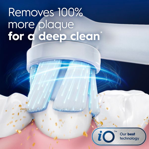 Oral-B iO Gum & Sensitive Replacement Brush Heads - White - 4ct