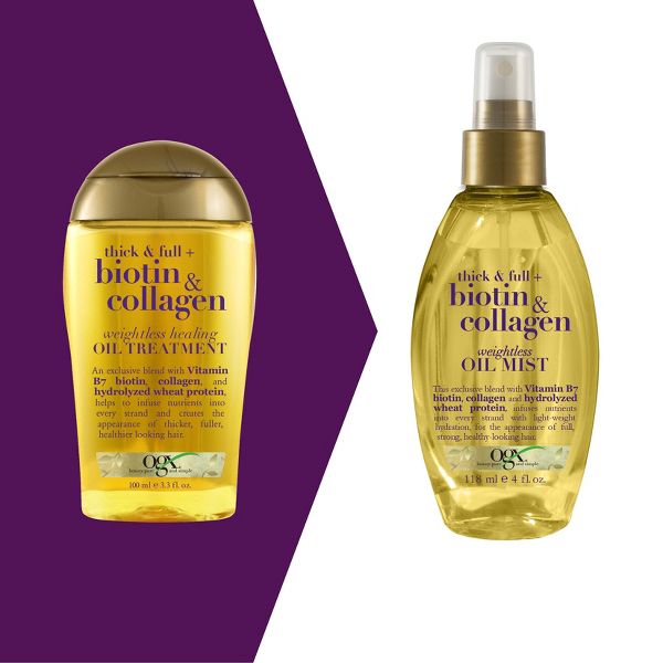 OGX Biotin & Collagen Weightless Hair Oil Mist - 4 fl oz