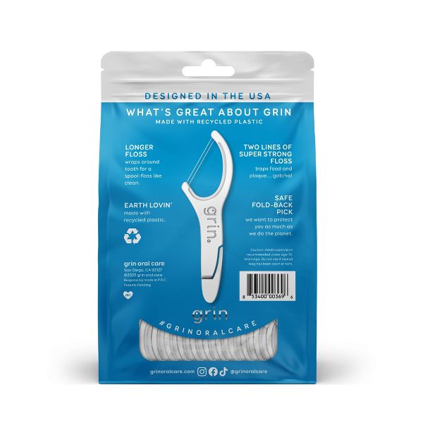Grin Oral Care Double Floss Picks - 150ct