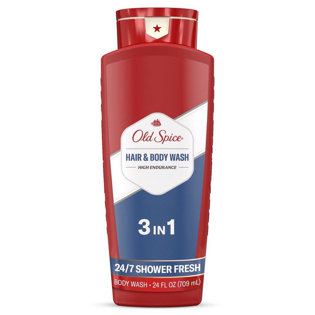 Old Spice High Endurance 3 in 1 Hair Body Wash - 24 fl oz