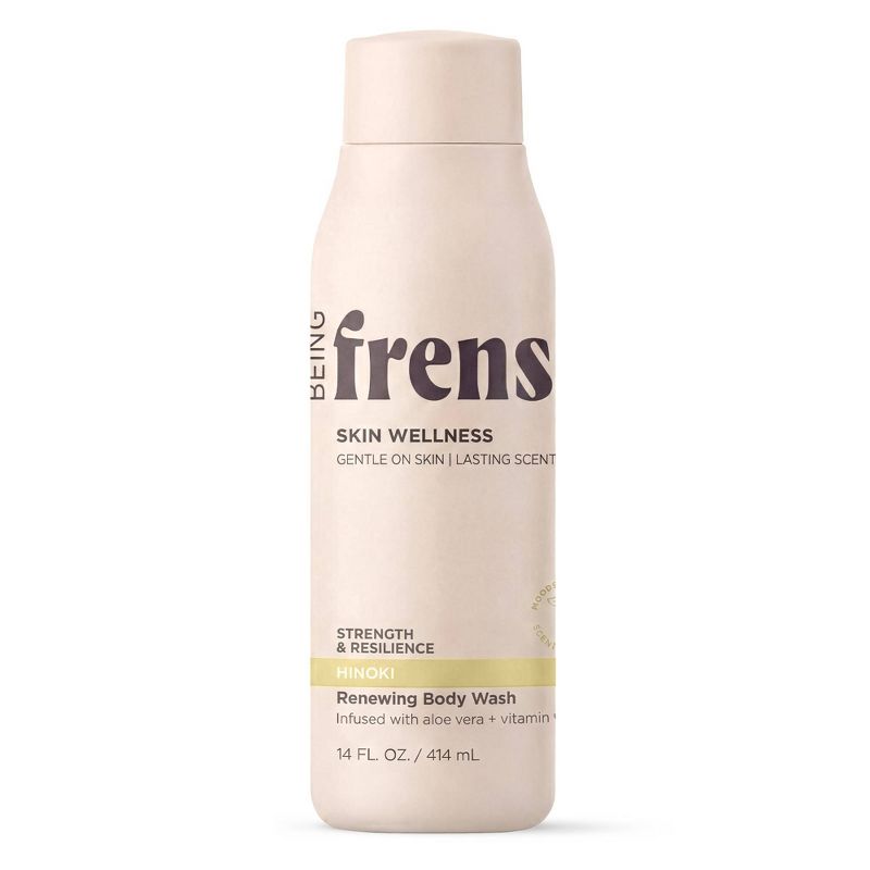 Being Frenshe Hinoki Renewing Body Wash - Hydrating Shower Gel with Aloe Vera + Niacinamide - 14 fl oz