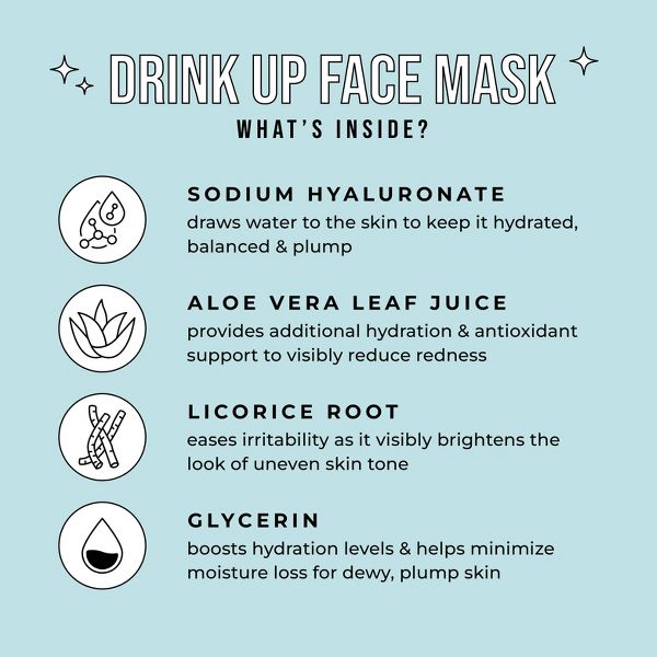Avatara Drink Up Face Mask - 0.71 fl oz
