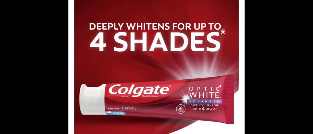 Colgate Optic White Advanced Teeth Whitening Toothpaste with 2% Hydrogen Peroxide - Icy Fresh - 3.2oz
