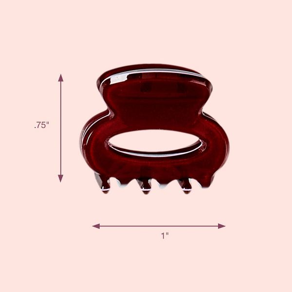 scünci | lüxe Mini Acrylic Open Cut Oval Claw Clips - 5pcs