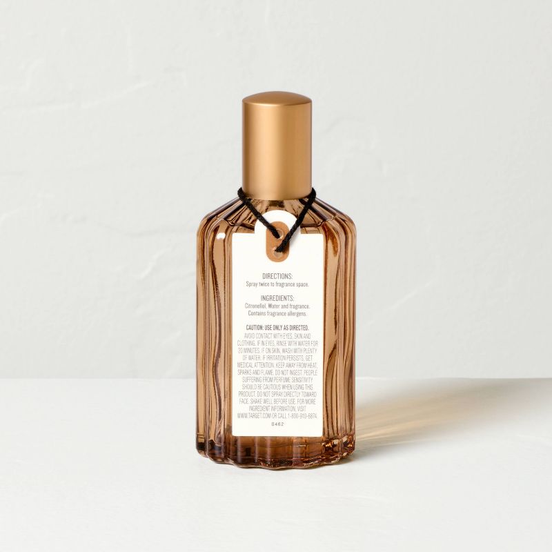Ribbed Colored Glass Bergamot Room Spray 4.05 fl oz - Hearth & Hand™ with Magnolia
