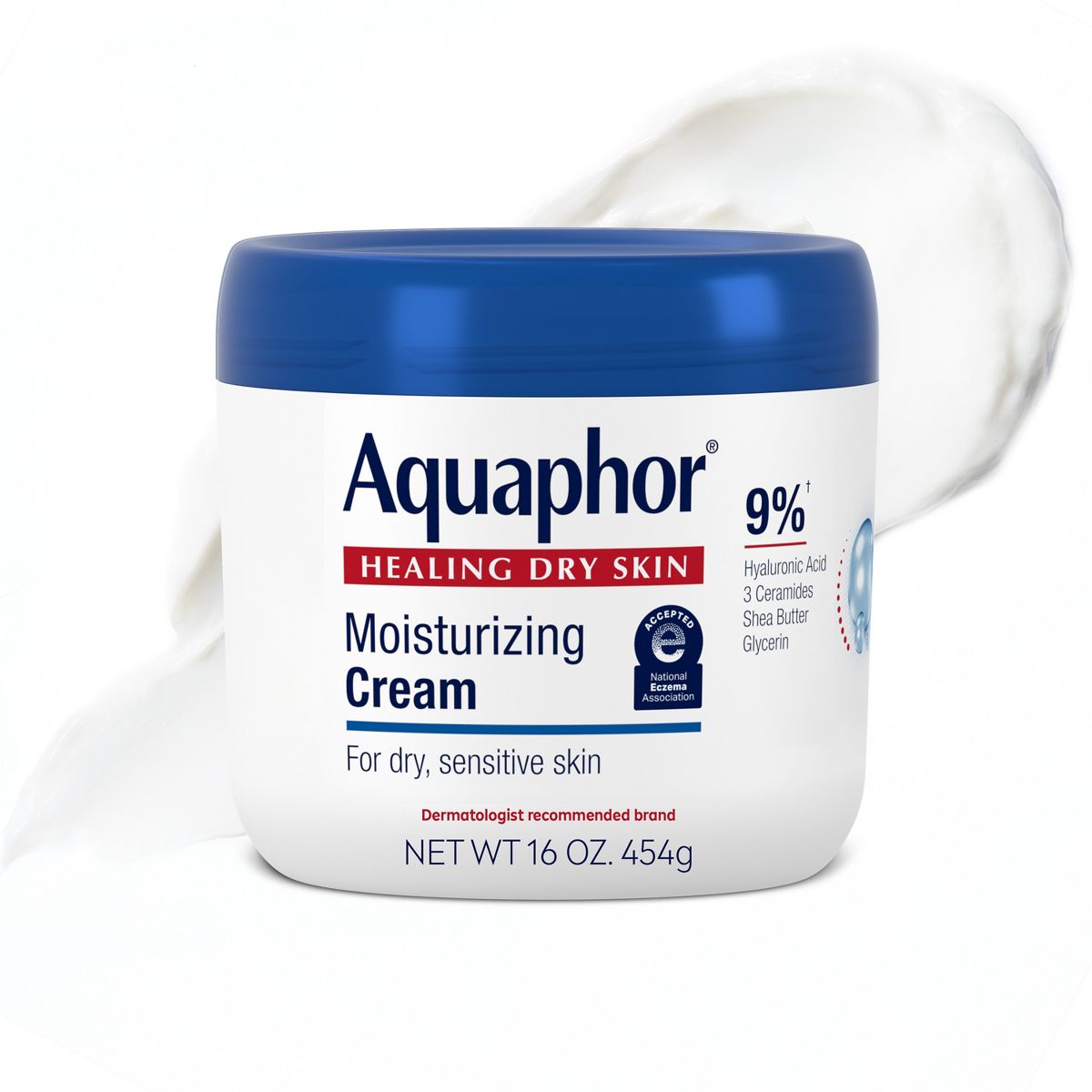 Aquaphor Moisturizing Body Cream Unscented - 16oz