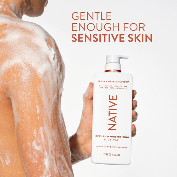 Native Blossom Moisturizing Body Wash - Peach & Orange - 22oz