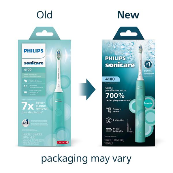 Philips Sonicare 4100 Plaque Control Rechargeable Electric Toothbrush - HX3681/23 - White