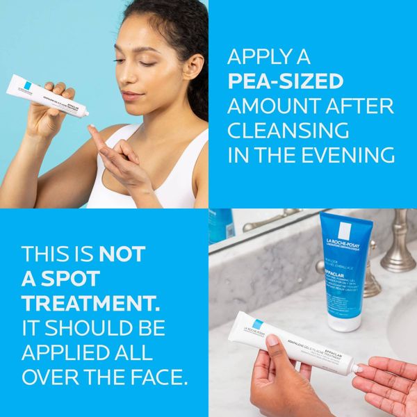 La Roche Posay Unscented Effaclar Adapalene Topical Retinoid Oil Free Acne Treatment - 1.6oz