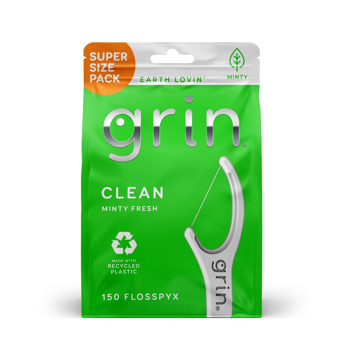 Grin Oral Care Fine Flosspyx - 150ct