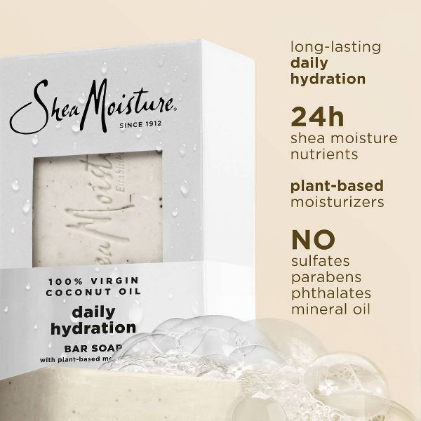 SheaMoisture 100% Virgin Coconut Oil Bar Soap - 8oz