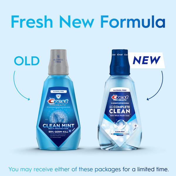 Crest Pro Health Complete Clean Mouthwash - Clean Mint - 100ml